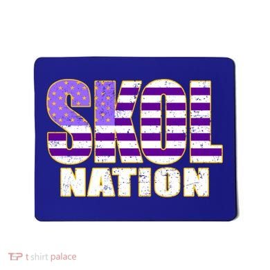 Skol Nation Meaningful Gift Meaningful Gift Purple White Gold Mousepad