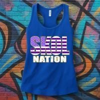 Skol Nation Meaningful Gift Meaningful Gift Purple White Gold Women's Tank Top thumb 3