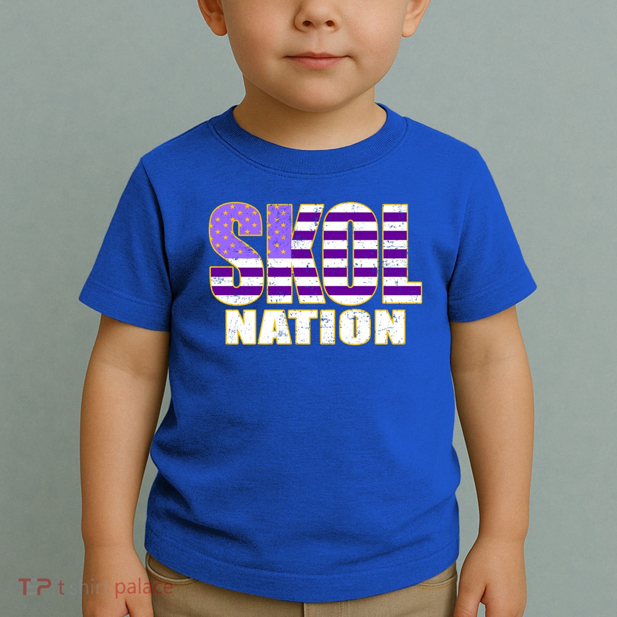 Skol Nation Meaningful Gift Meaningful Gift Purple White Gold Toddler T-Shirt