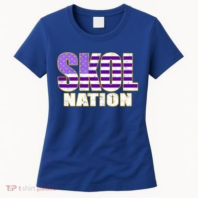 Skol Nation Meaningful Gift Meaningful Gift Purple White Gold Women's T-Shirt