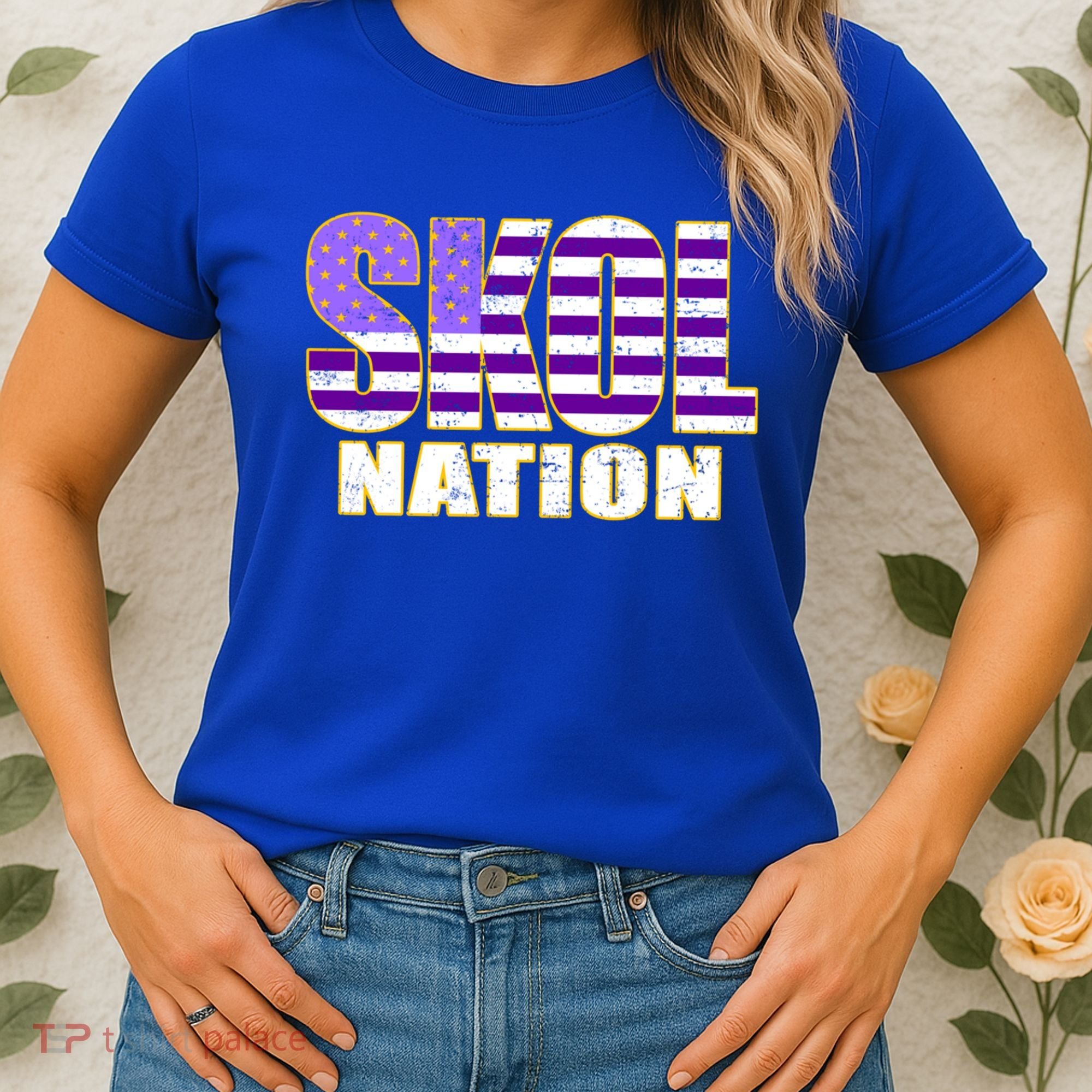 Skol Nation Meaningful Gift Meaningful Gift Purple White Gold Women's T-Shirt