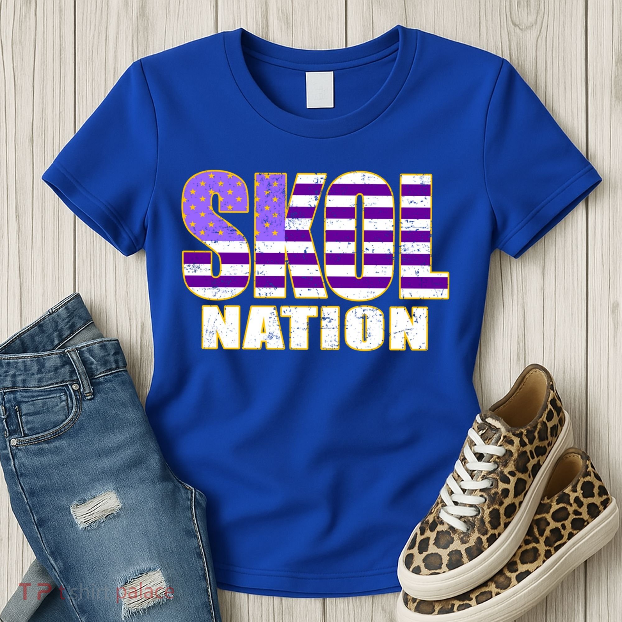 Skol Nation Meaningful Gift Meaningful Gift Purple White Gold Women's T-Shirt