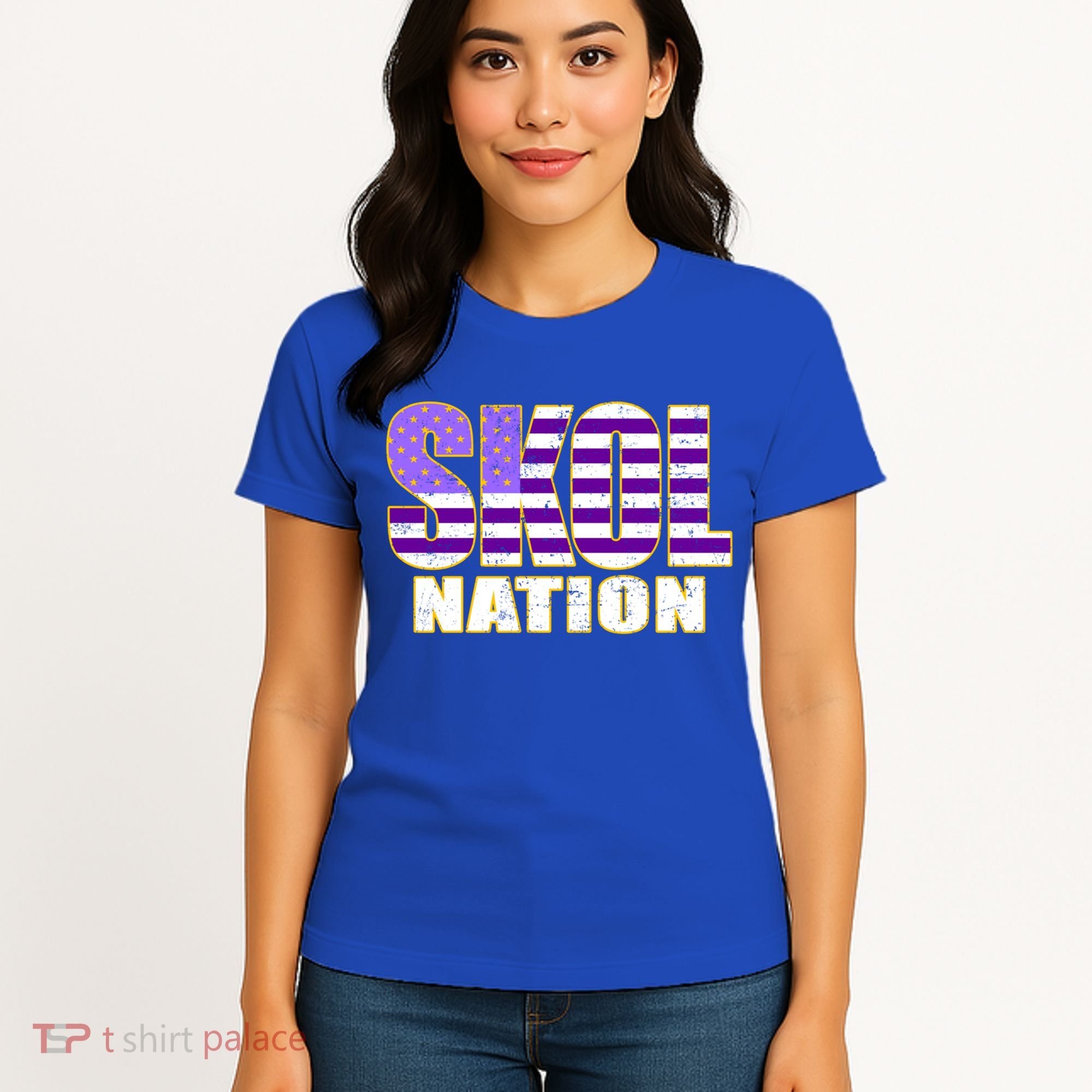 Skol Nation Meaningful Gift Meaningful Gift Purple White Gold Women's T-Shirt