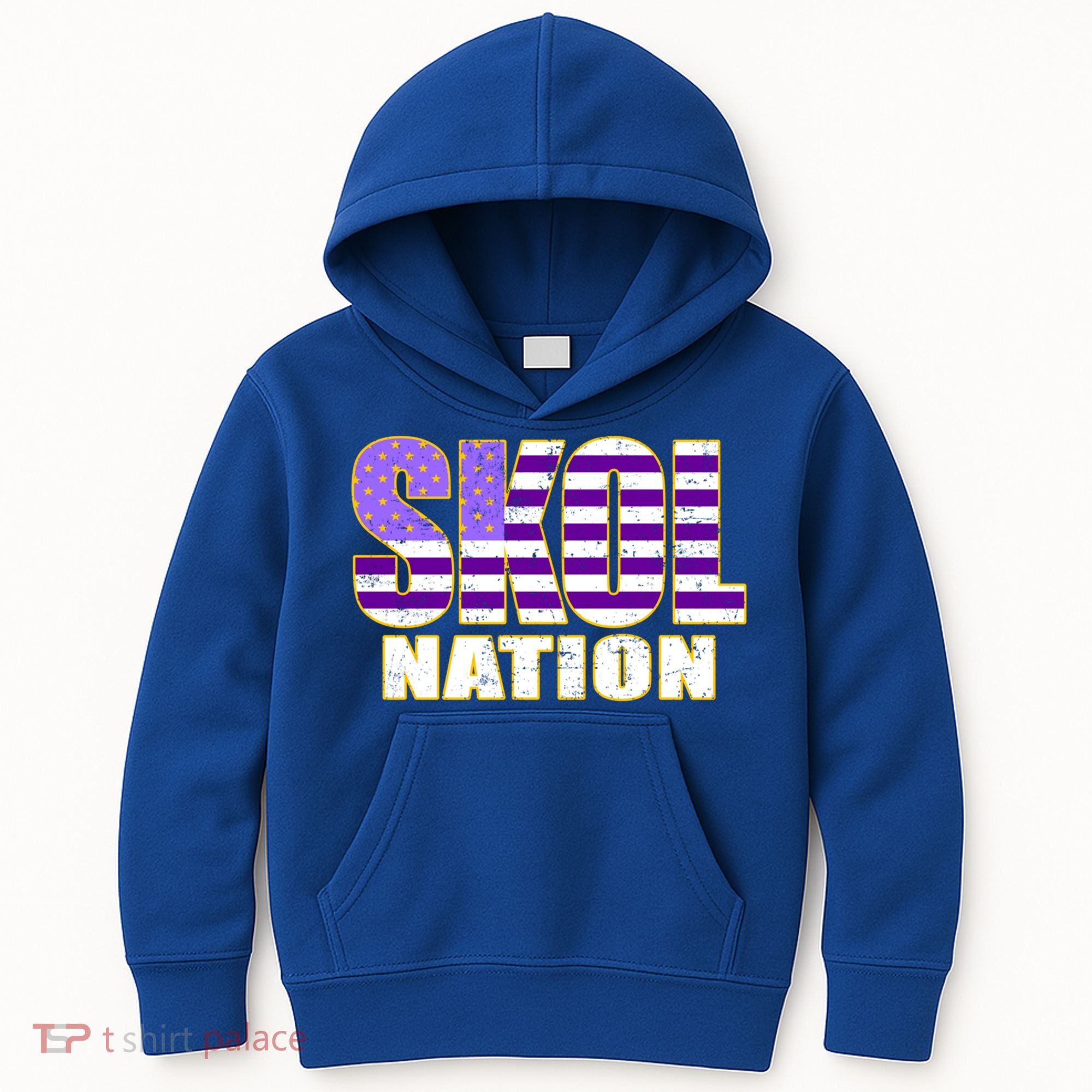 Skol Nation Meaningful Gift Meaningful Gift Purple White Gold Kids Hoodie