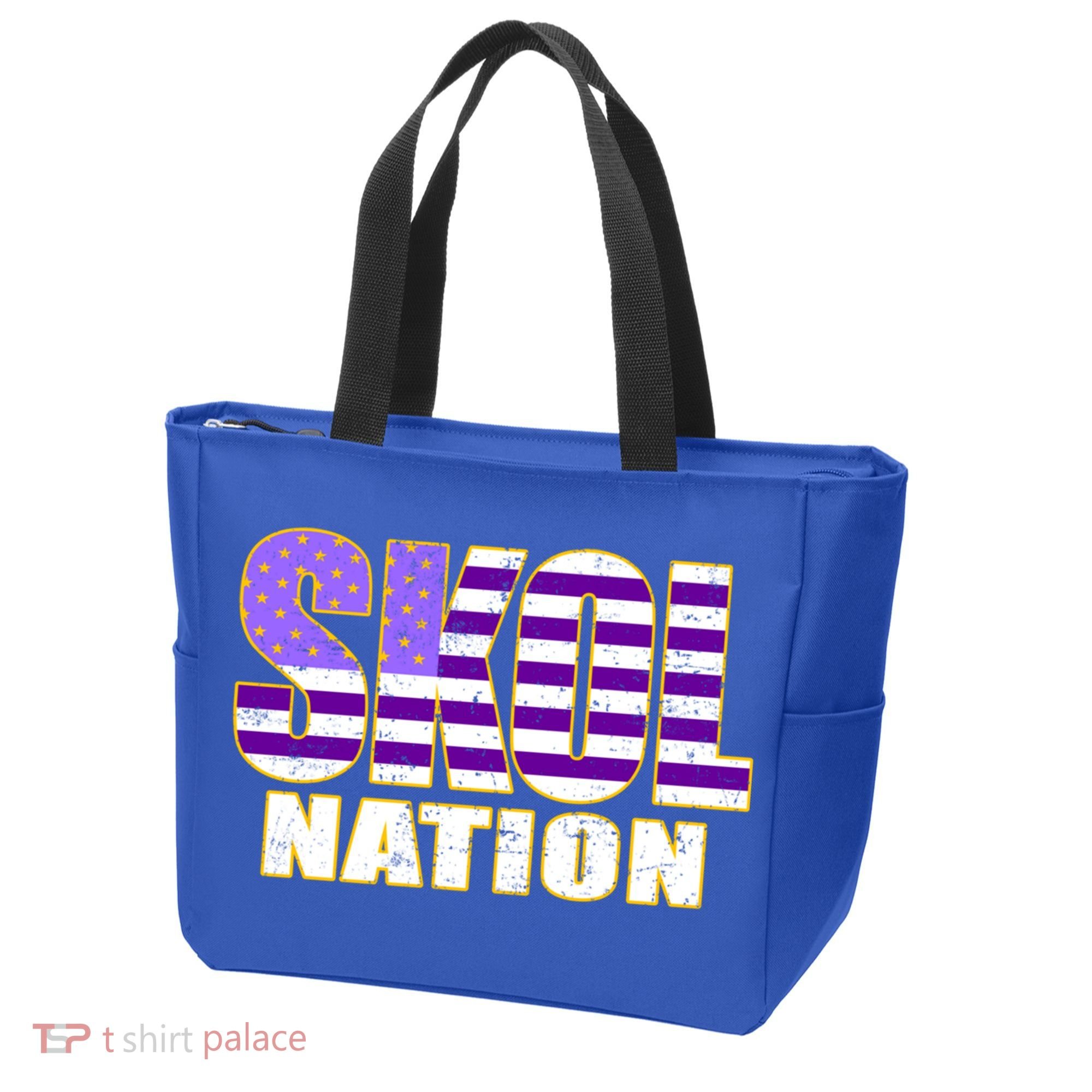 Skol Nation Meaningful Gift Meaningful Gift Purple White Gold Tote Bag
