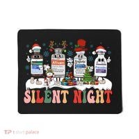 Silent Night Medical Nurse Christmas School Nurse Holiday Sweatshirt Mousepad thumb 0