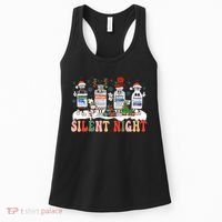Silent Night Medical Nurse Christmas School Nurse Holiday Sweatshirt Women's Tank Top thumb 0