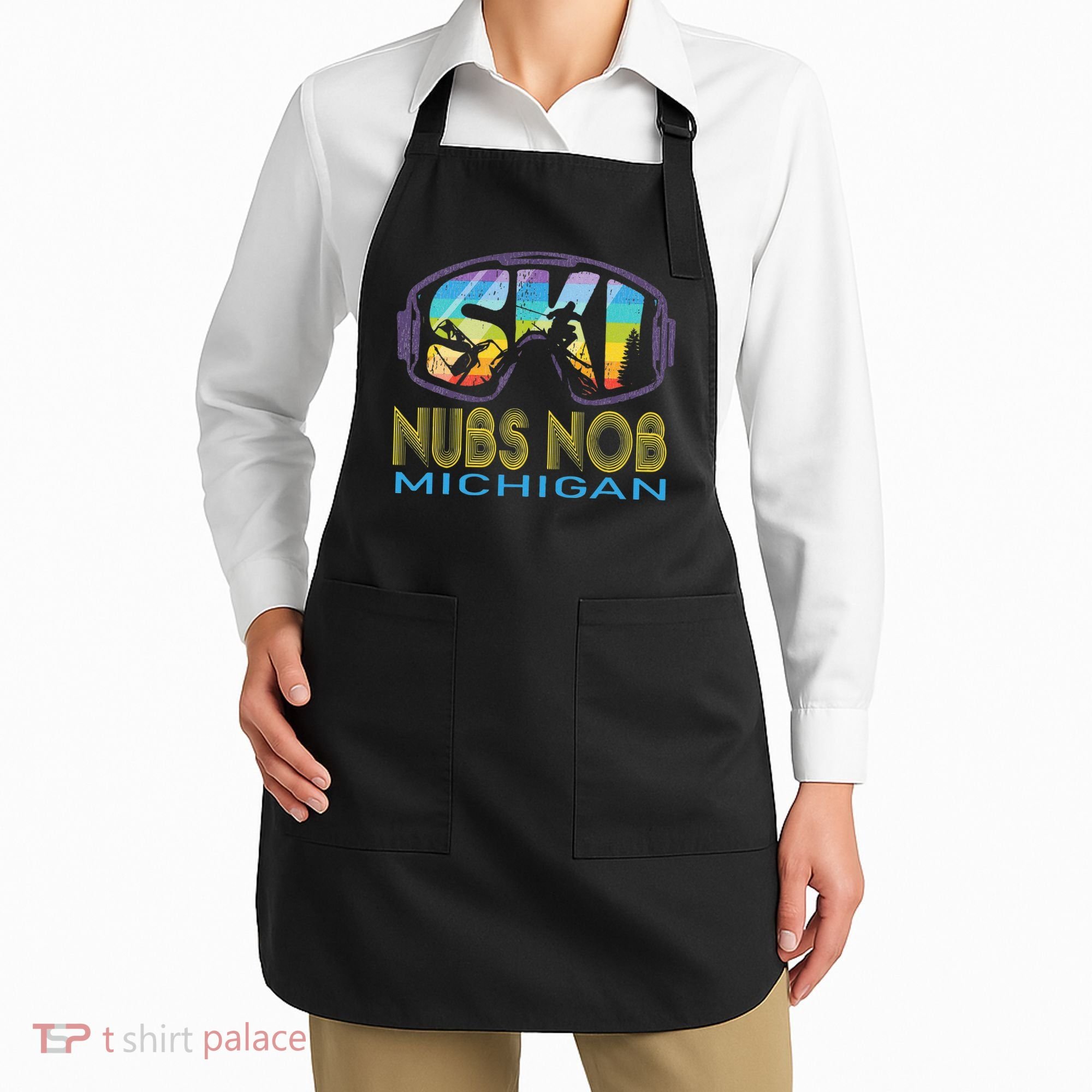Ski Nubs Nob Michigan Skiing Vacation Apron