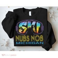 Ski Nubs Nob Michigan Skiing Vacation Sweatshirt thumb 2