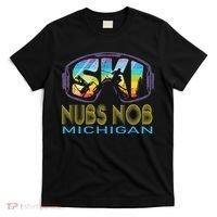 Ski Nubs Nob Michigan Skiing Vacation T-Shirt thumb 0