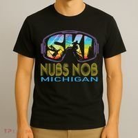 Ski Nubs Nob Michigan Skiing Vacation T-Shirt thumb 3