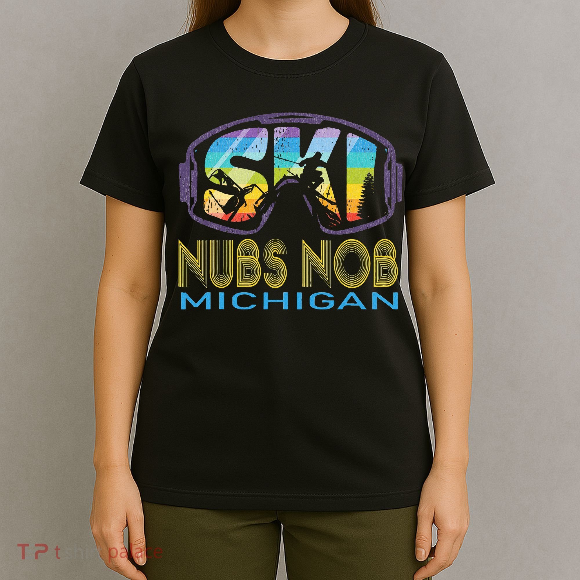 Ski Nubs Nob Michigan Skiing Vacation T-Shirt