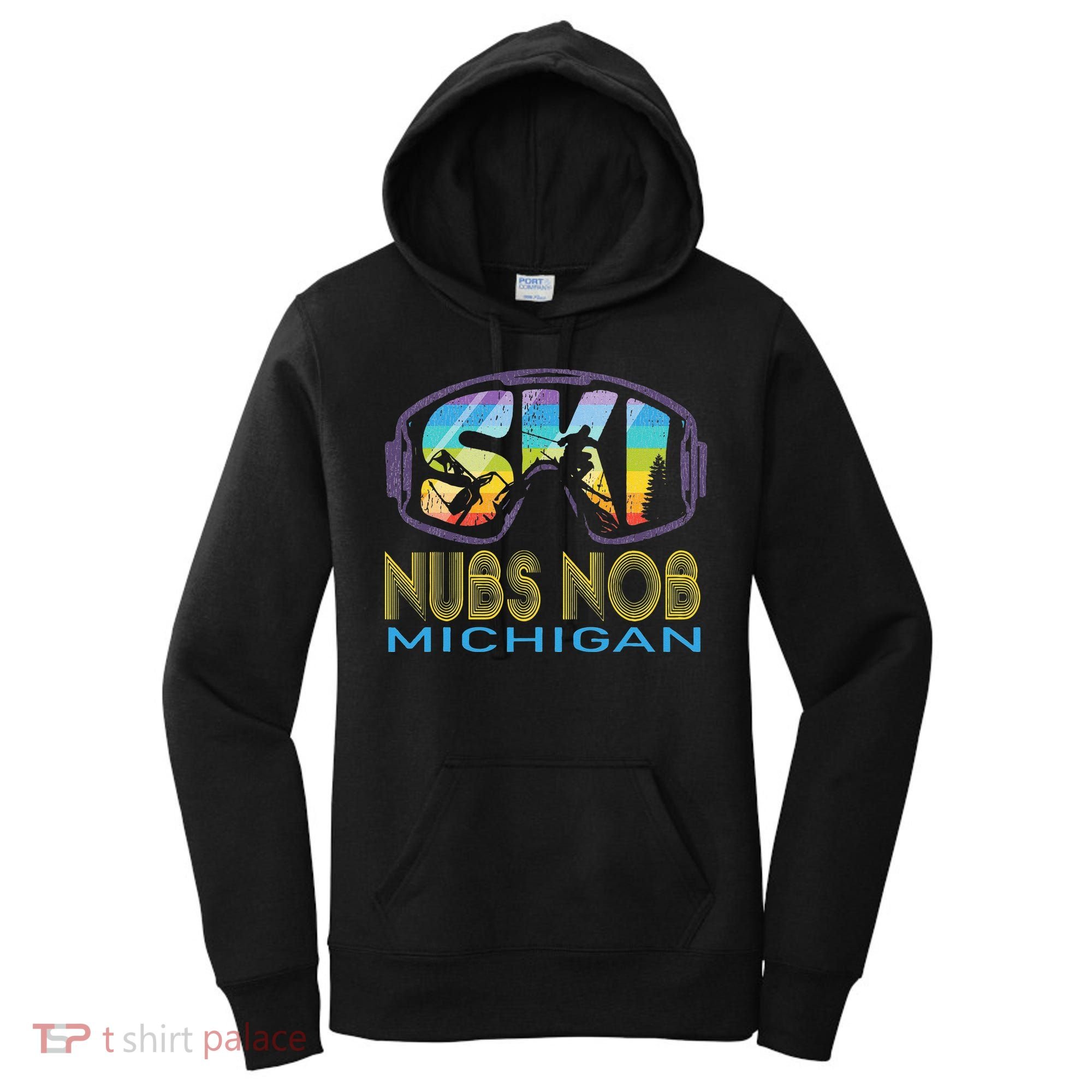 Ski Nubs Nob Michigan Skiing Vacation Women's Hoodie