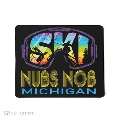 Ski Nubs Nob Michigan Skiing Vacation Mousepad