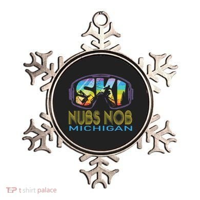 Ski Nubs Nob Michigan Skiing Vacation Ornament