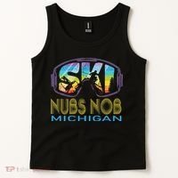 Ski Nubs Nob Michigan Skiing Vacation Tank Top thumb 2