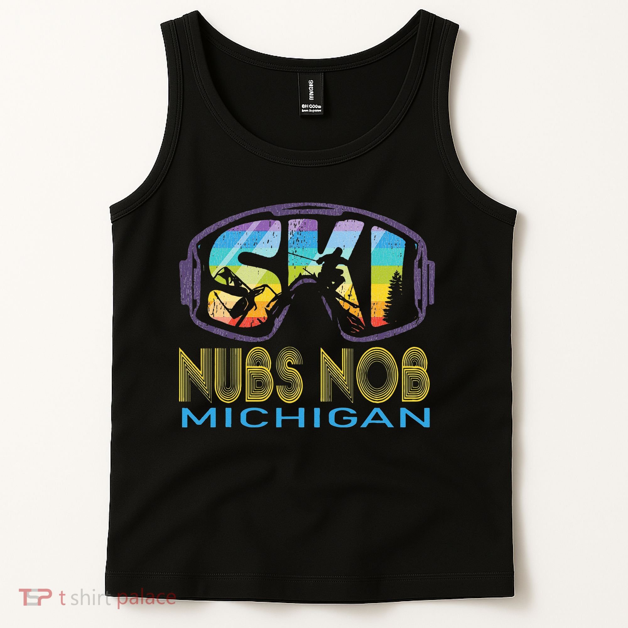 Ski Nubs Nob Michigan Skiing Vacation Tank Top