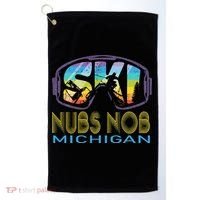 Ski Nubs Nob Michigan Skiing Vacation Golf Towel thumb 0
