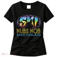 Ski Nubs Nob Michigan Skiing Vacation Women's T-Shirt thumb 0