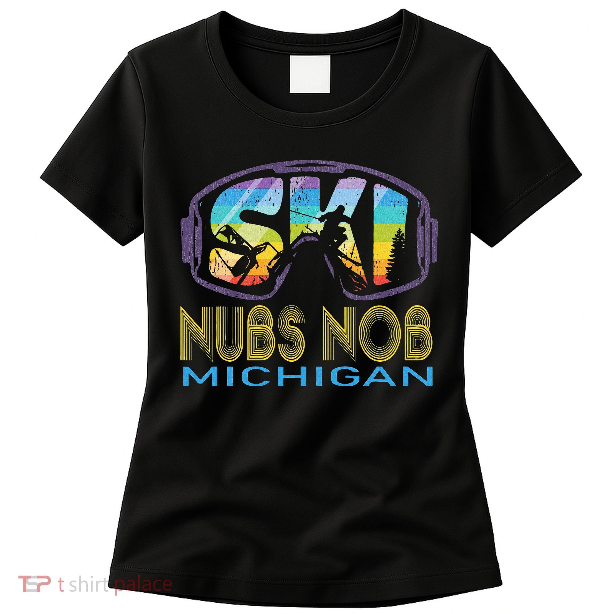 Ski Nubs Nob Michigan Skiing Vacation Women's T-Shirt