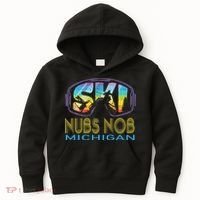 Ski Nubs Nob Michigan Skiing Vacation Kids Hoodie thumb 0