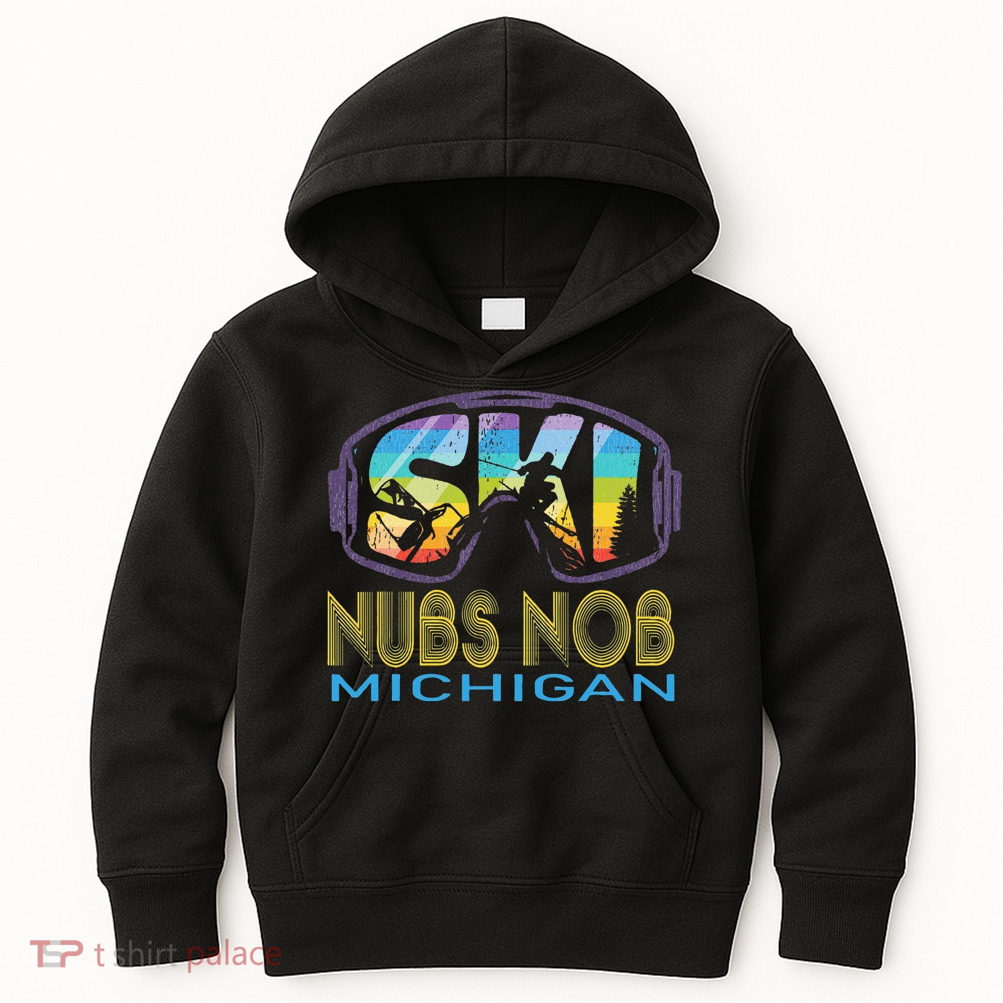 Ski Nubs Nob Michigan Skiing Vacation Kids Hoodie