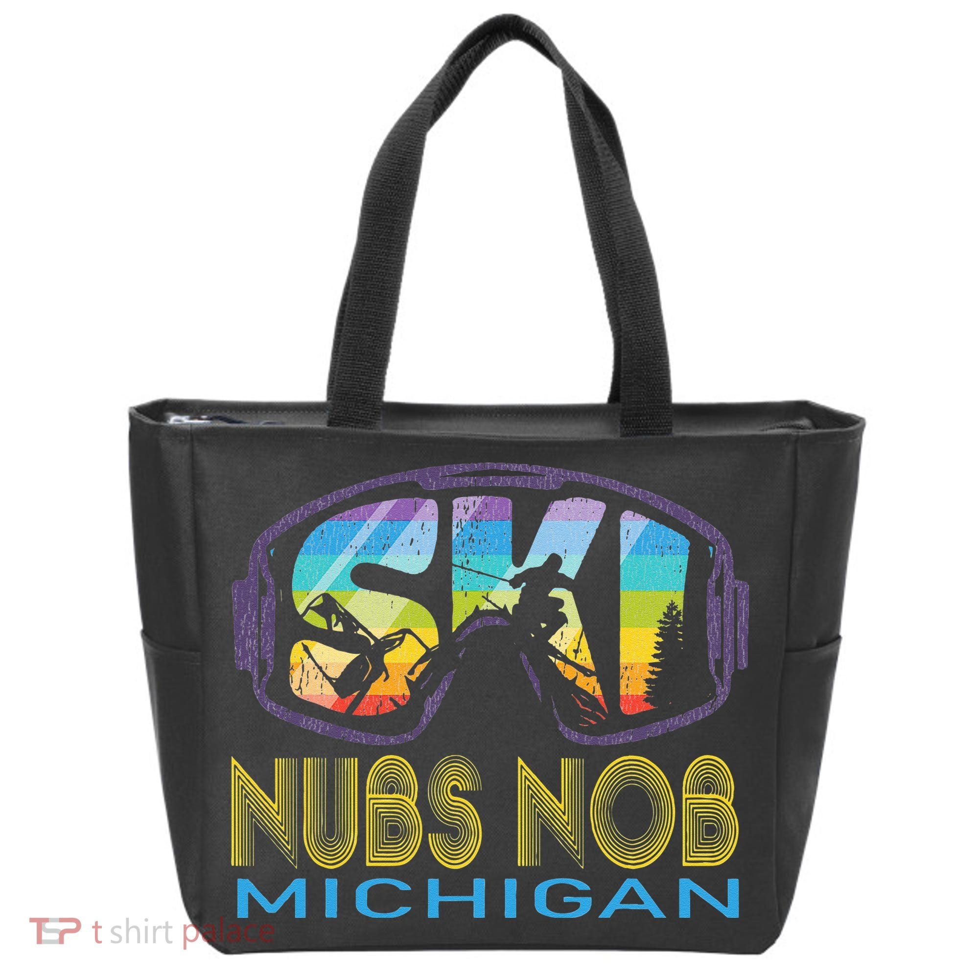 Ski Nubs Nob Michigan Skiing Vacation Tote Bag