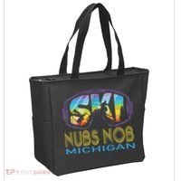 Ski Nubs Nob Michigan Skiing Vacation Tote Bag thumb 2