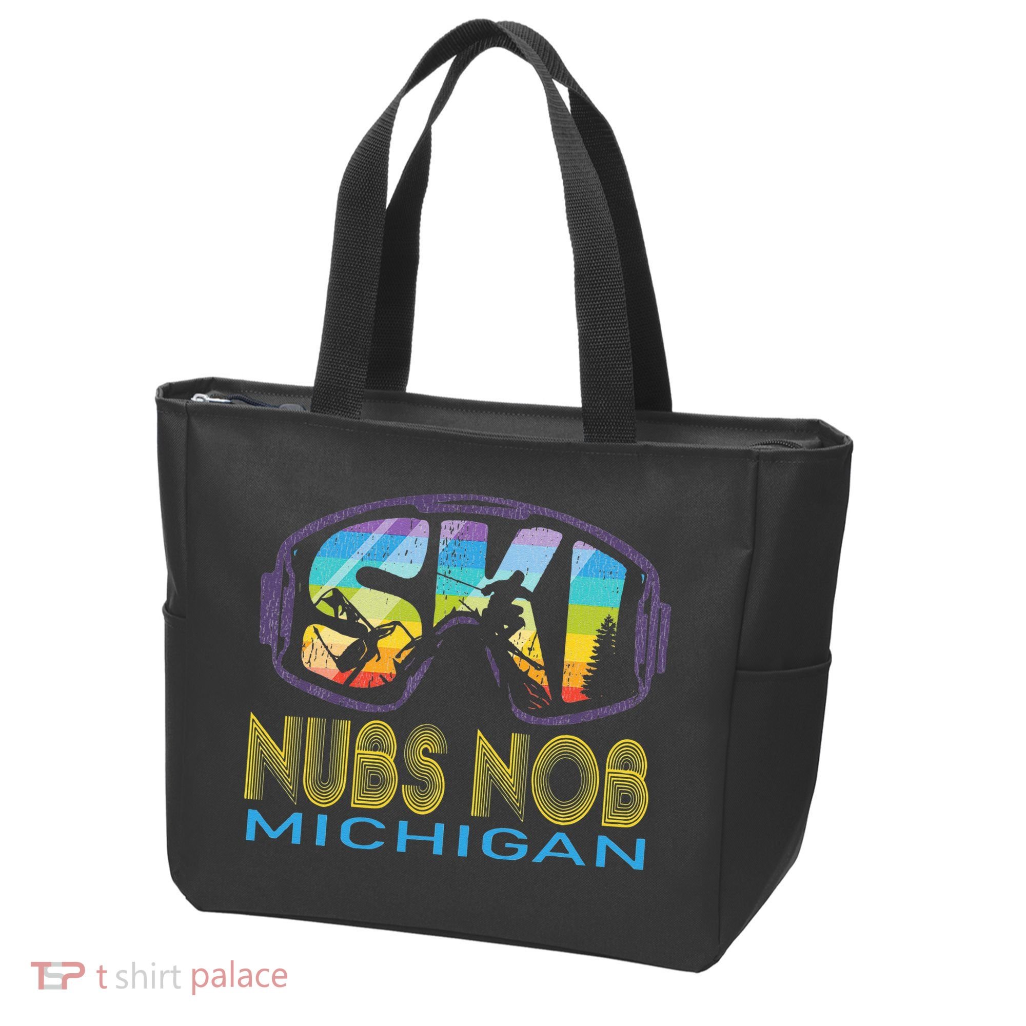 Ski Nubs Nob Michigan Skiing Vacation Tote Bag