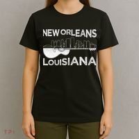 Souvenir New Orleans Guitar Music Louisiana New Orleans T-Shirt thumb 4