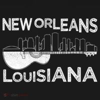 Souvenir New Orleans Guitar Music Louisiana New Orleans T-Shirt thumb 7