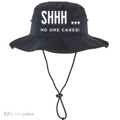 Shhh No One Cares Graphic Novelty Sarcastic Funny Bucket Hat