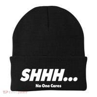Shhh No One Cares Beanie thumb 0