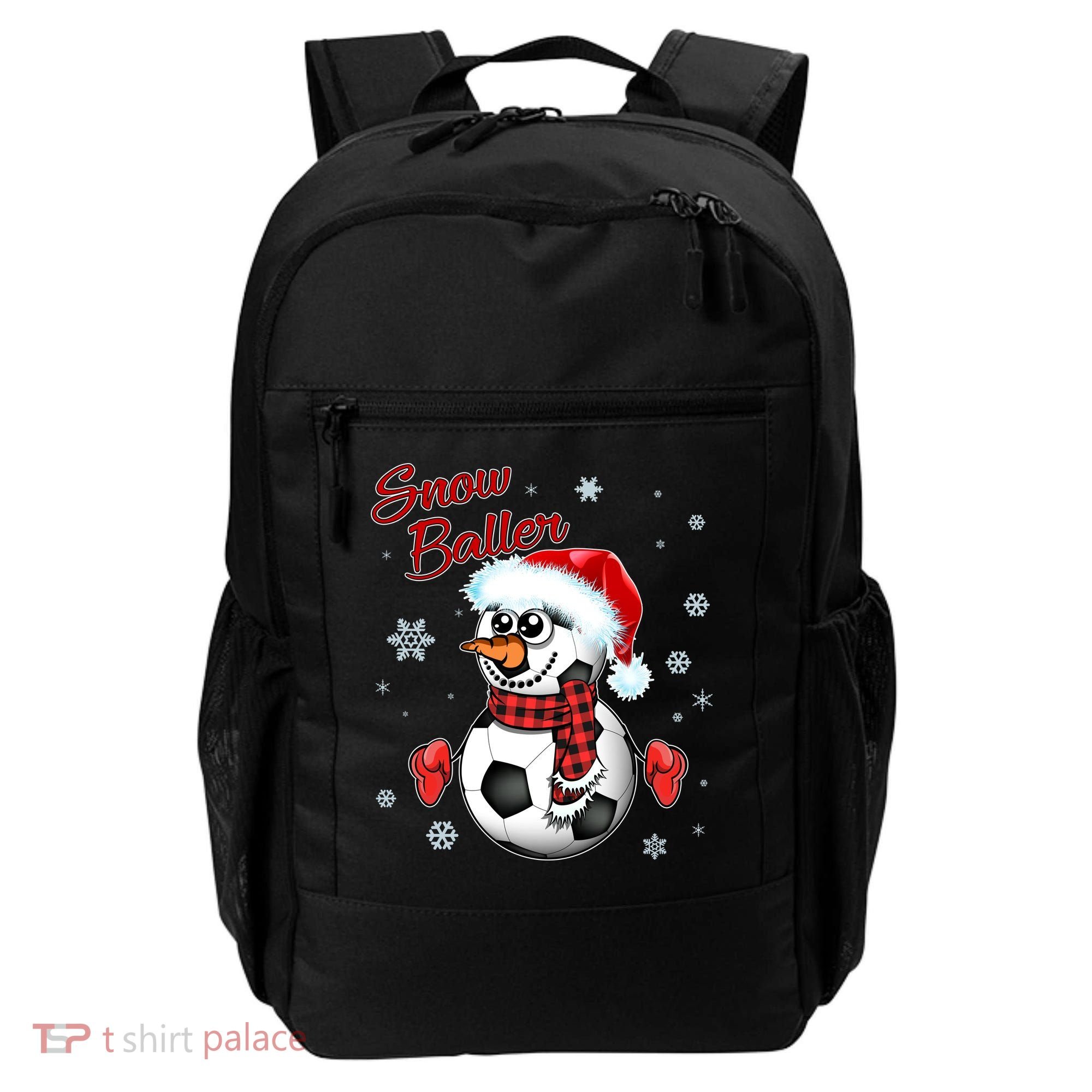 Snow Baller Soccer Chritsmas  Backpack