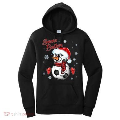 Snow Baller Soccer Chritsmas  Women's Hoodie