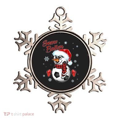 Snow Baller Soccer Chritsmas  Ornament