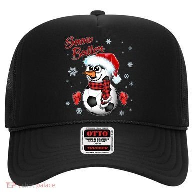 Snow Baller Soccer Chritsmas  Hat