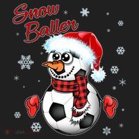 Snow Baller Soccer Chritsmas  Hat thumb 2