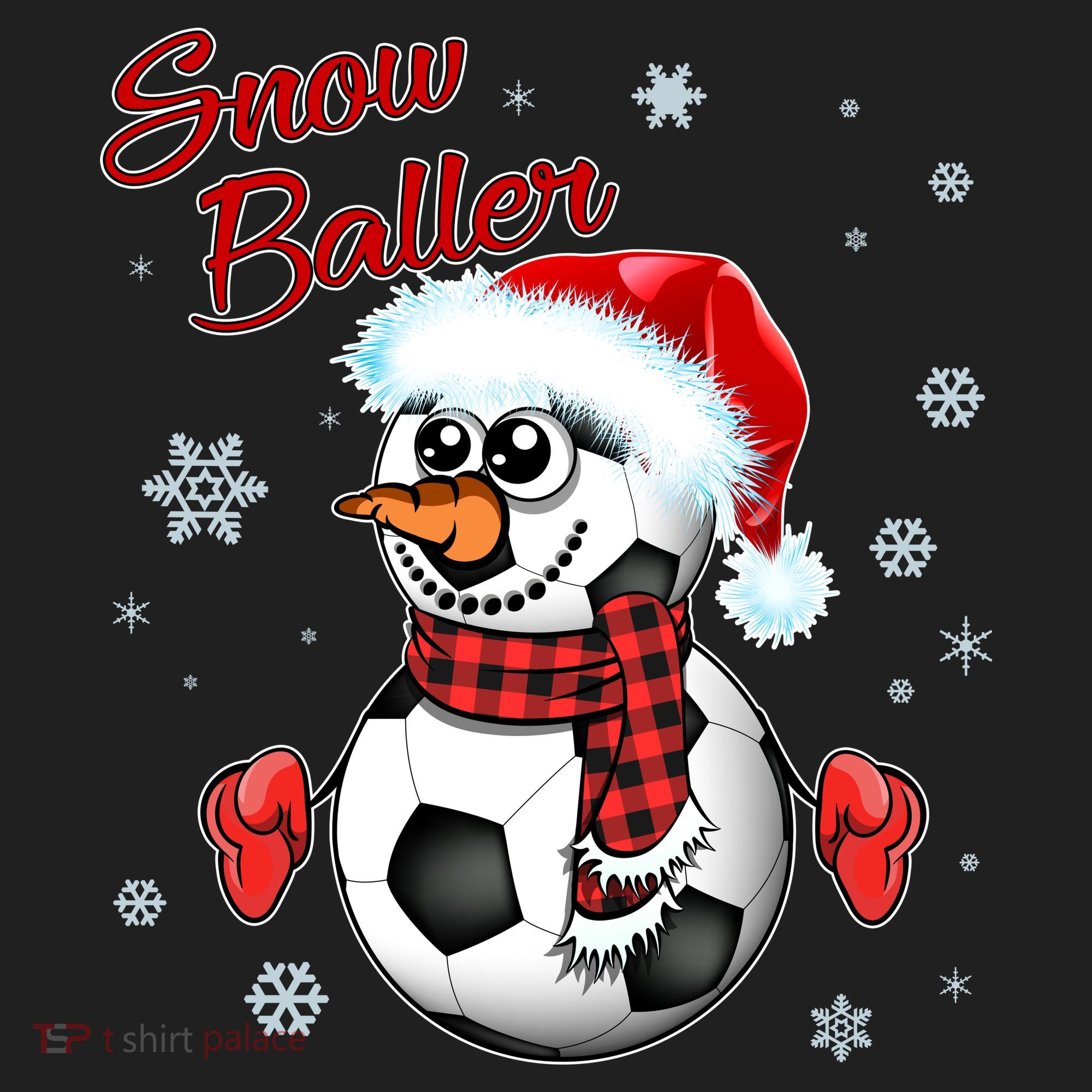 Snow Baller Soccer Chritsmas  Hat