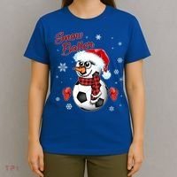 Snow Baller Soccer Chritsmas  T-Shirt thumb 4