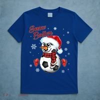 Snow Baller Soccer Chritsmas  T-Shirt thumb 5