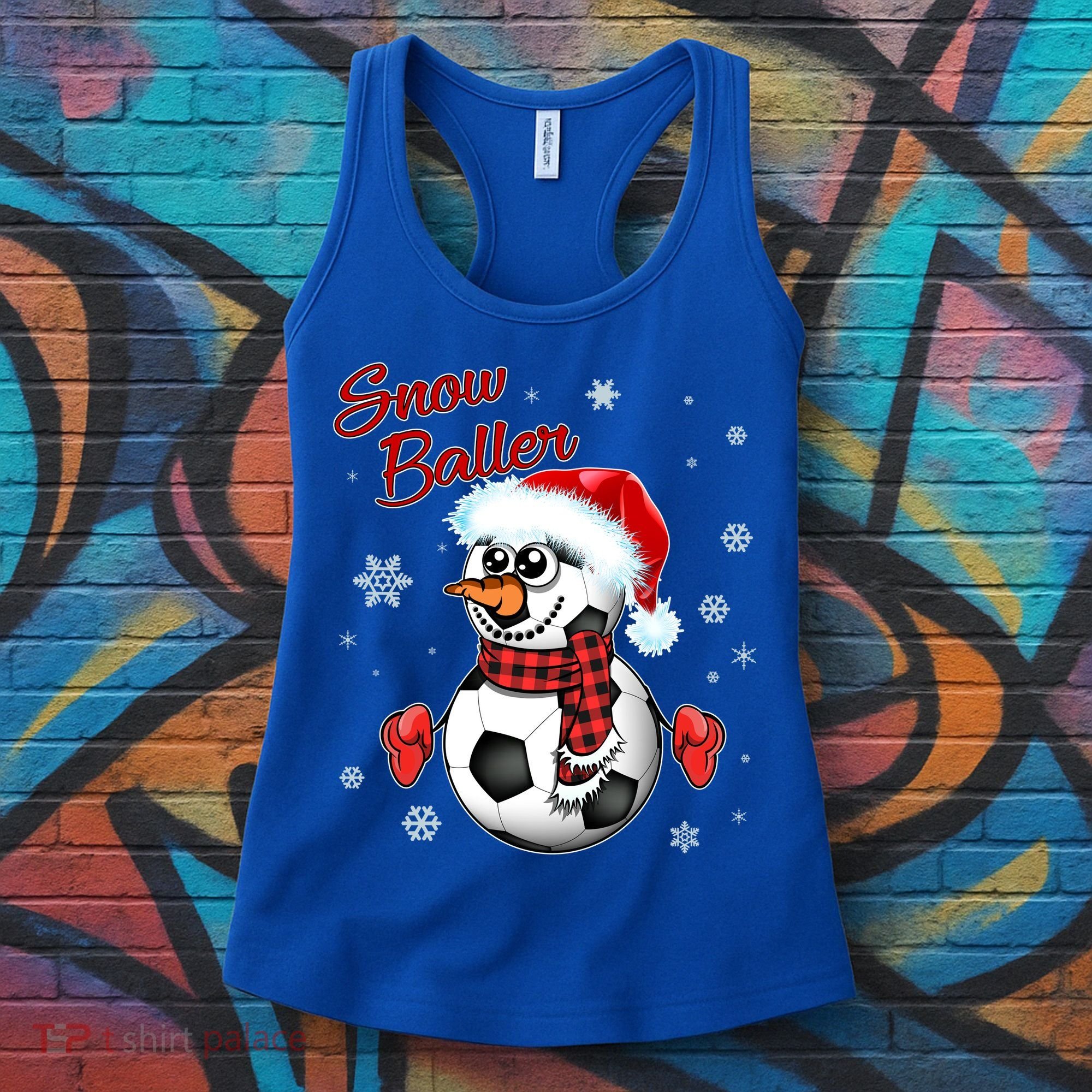Snow Baller Soccer Chritsmas  Women's Tank Top