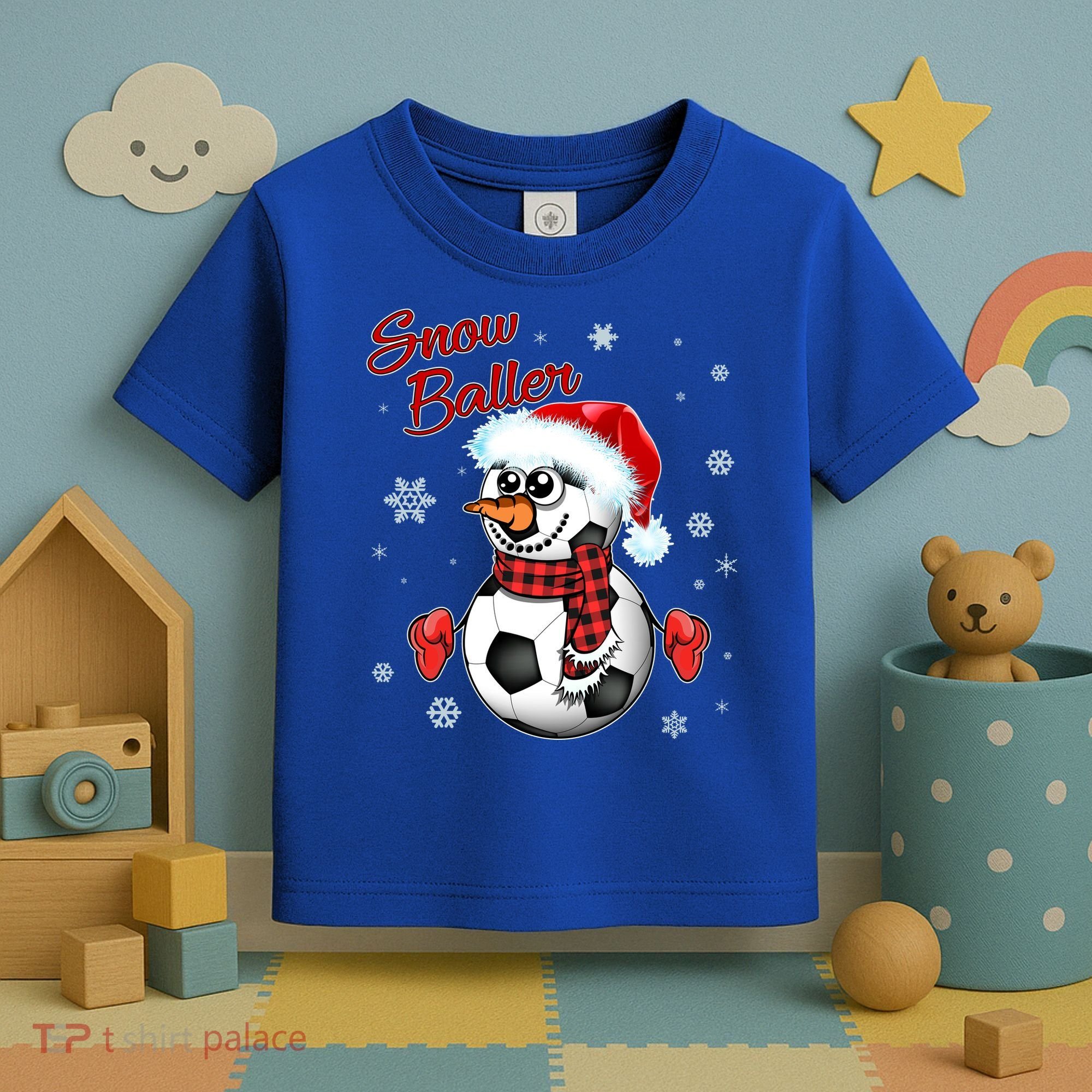 Snow Baller Soccer Chritsmas  Toddler T-Shirt