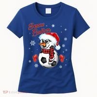 Snow Baller Soccer Chritsmas  Women's T-Shirt thumb 0