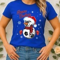 Snow Baller Soccer Chritsmas  Women's T-Shirt thumb 2