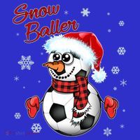 Snow Baller Soccer Chritsmas  Kids Sweatshirt thumb 2