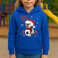 Snow Baller Soccer Chritsmas  Kids Hoodie thumb 3