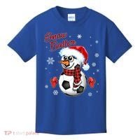 Snow Baller Soccer Chritsmas  Kids T-Shirt thumb 0