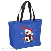 Snow Baller Soccer Chritsmas  Tote Bag thumb 2