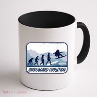 Snowboard Evolution Coffee Mug thumb 1
